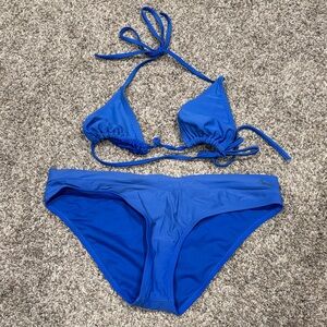 Womens Vibrant Blue Bikini Set